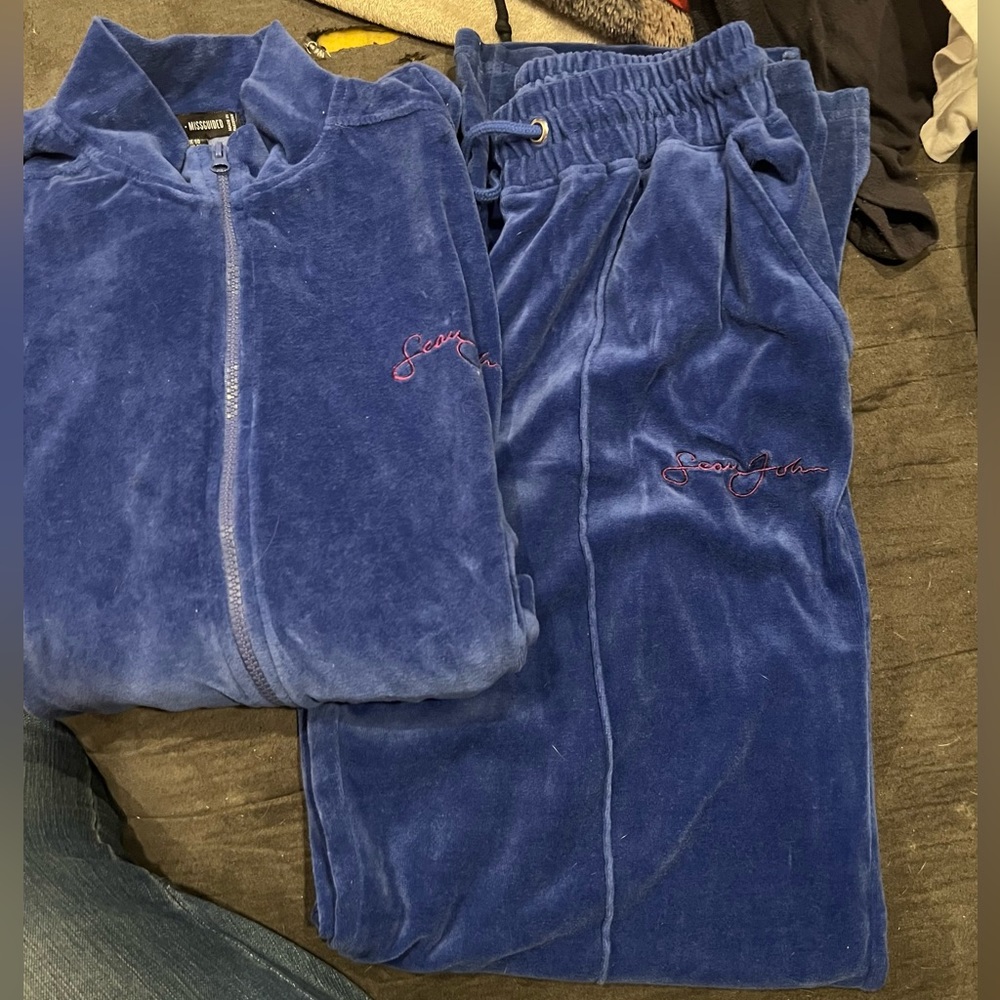 Sean John blue jogging suit